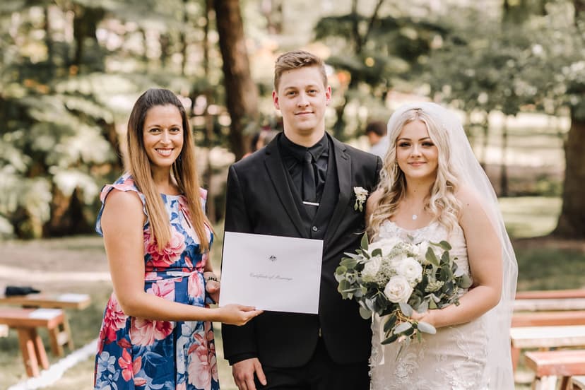 Margarete with a couple