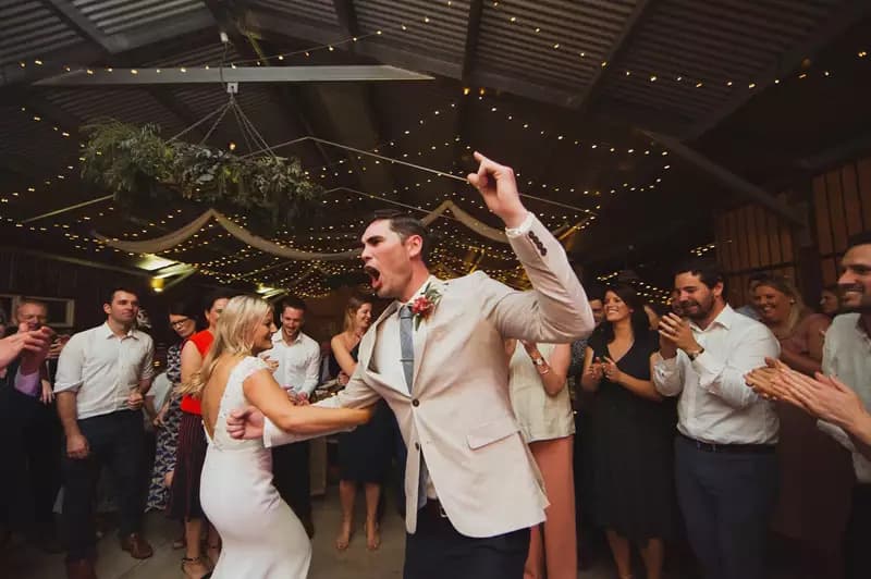 Summer Club Band performing at a wedding